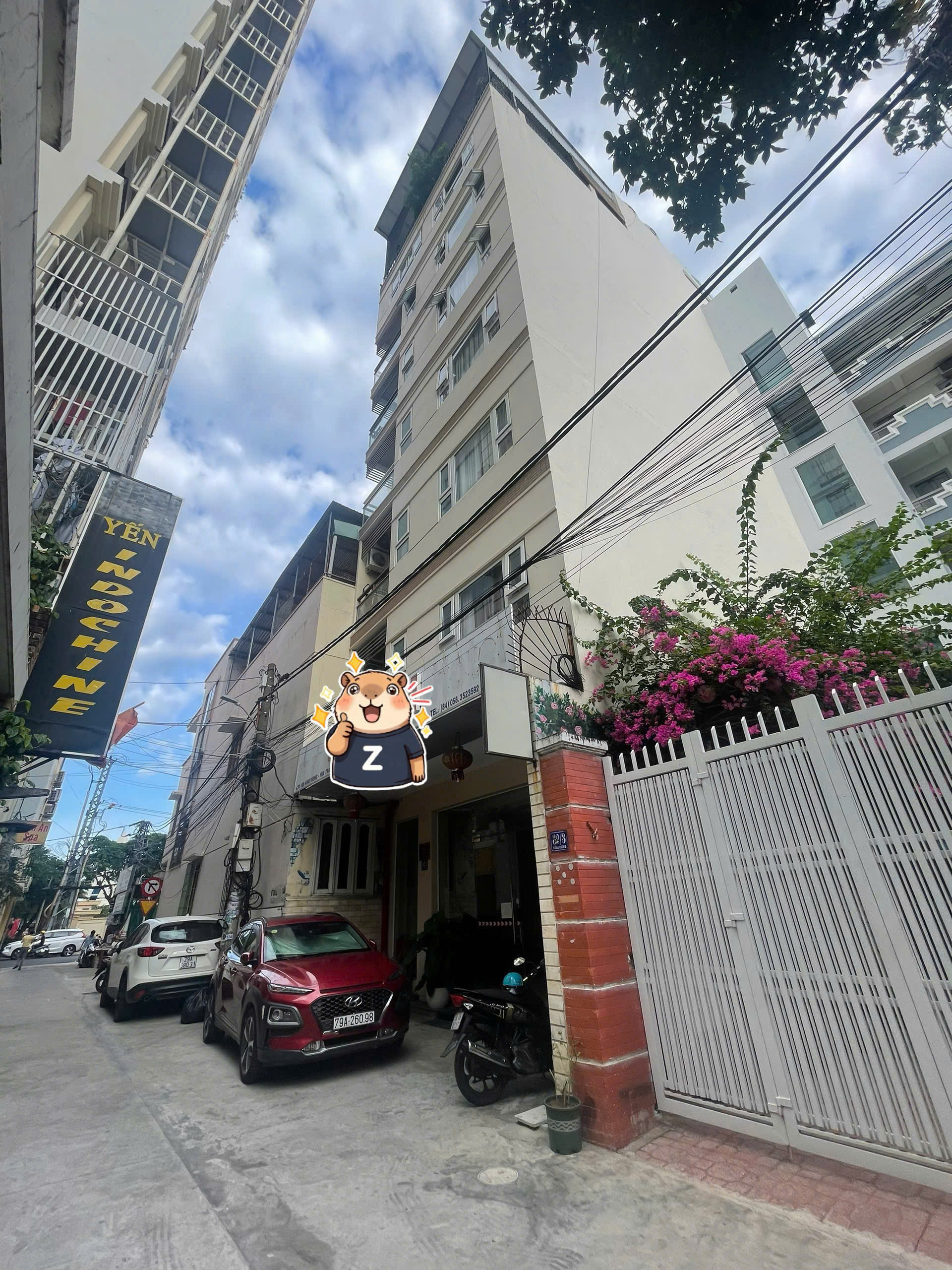 Khách sạn 7 tầng 154,3m2 hẻm Hùng Vương, ngay chợ đêm Yến Sào. Tầng cao view biển, cách Tháp Trầm Hương 150m